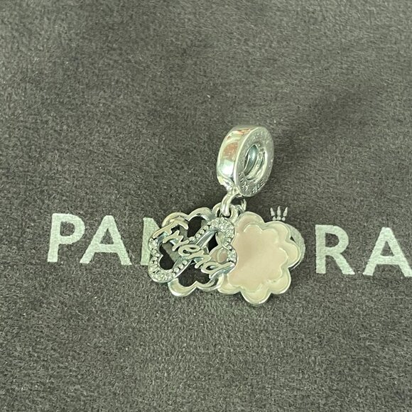 Pandora Jewelry - Pandora Four-leaf Clover Friendship Double Dangle Charm